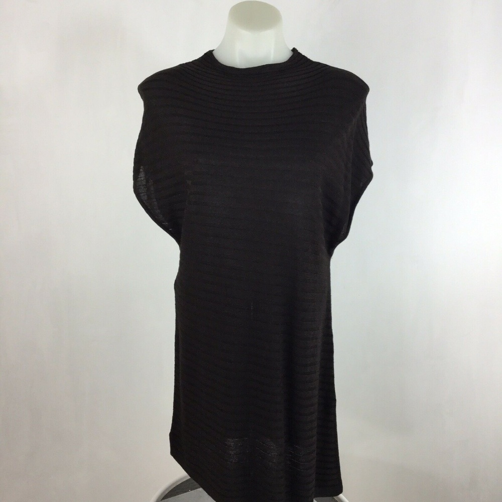 Chicos Mock Neck Tania Pullover Sweater Cocoa Bean